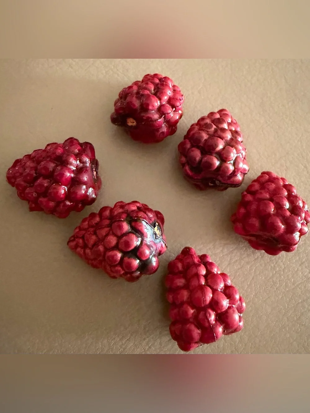 LONGABERGER 6 RED RASPBERRIES FOR MINI JW BERRY BASKET